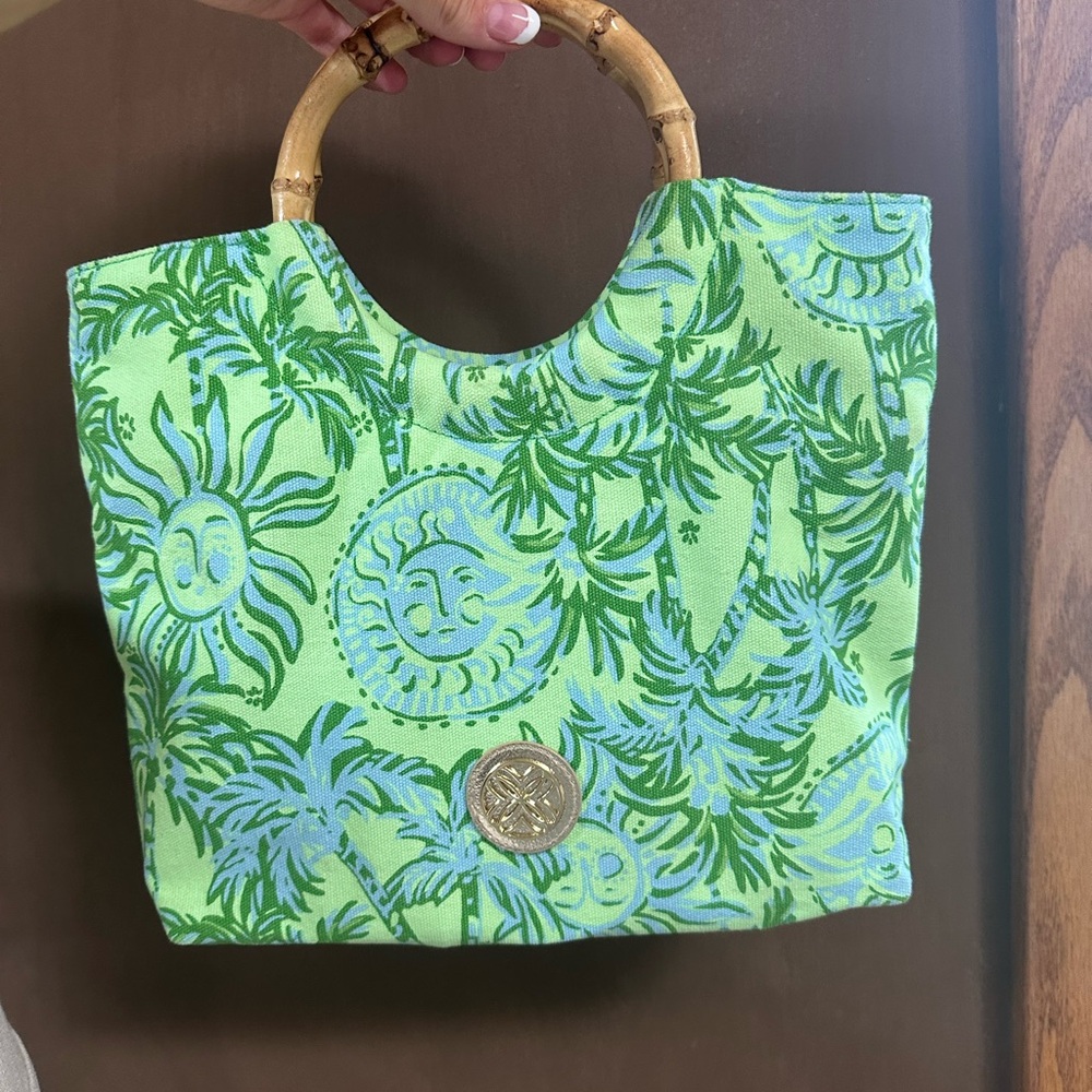 Lilly Pulitzer Bamboo handle purse